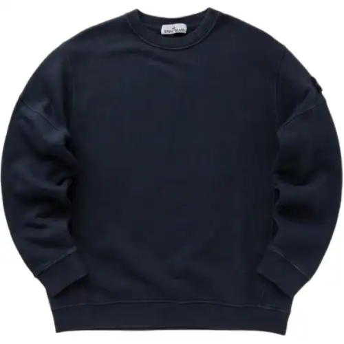 STONE ISLAND Logo Patch Crewneck Sweatshirt