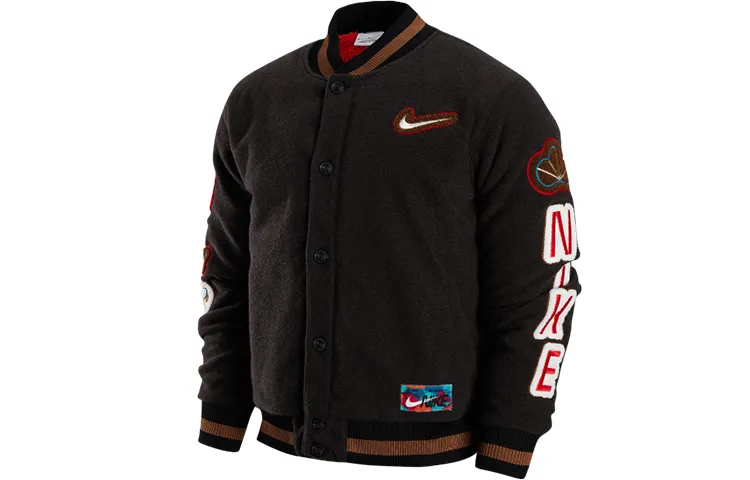 Nike Chinese New Year Jackets Men's Black Baseball Collar Moderate Other