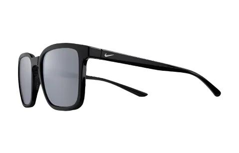 Nike Nylon Irregular Shape Sunglasses Unisex Black