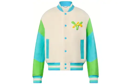 Louis Vuitton 2010s Rainbow Playground varsity jacket