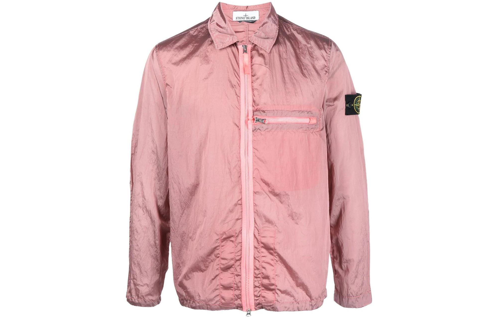 Мужская куртка STONE ISLAND Nylon Meta (розовая)