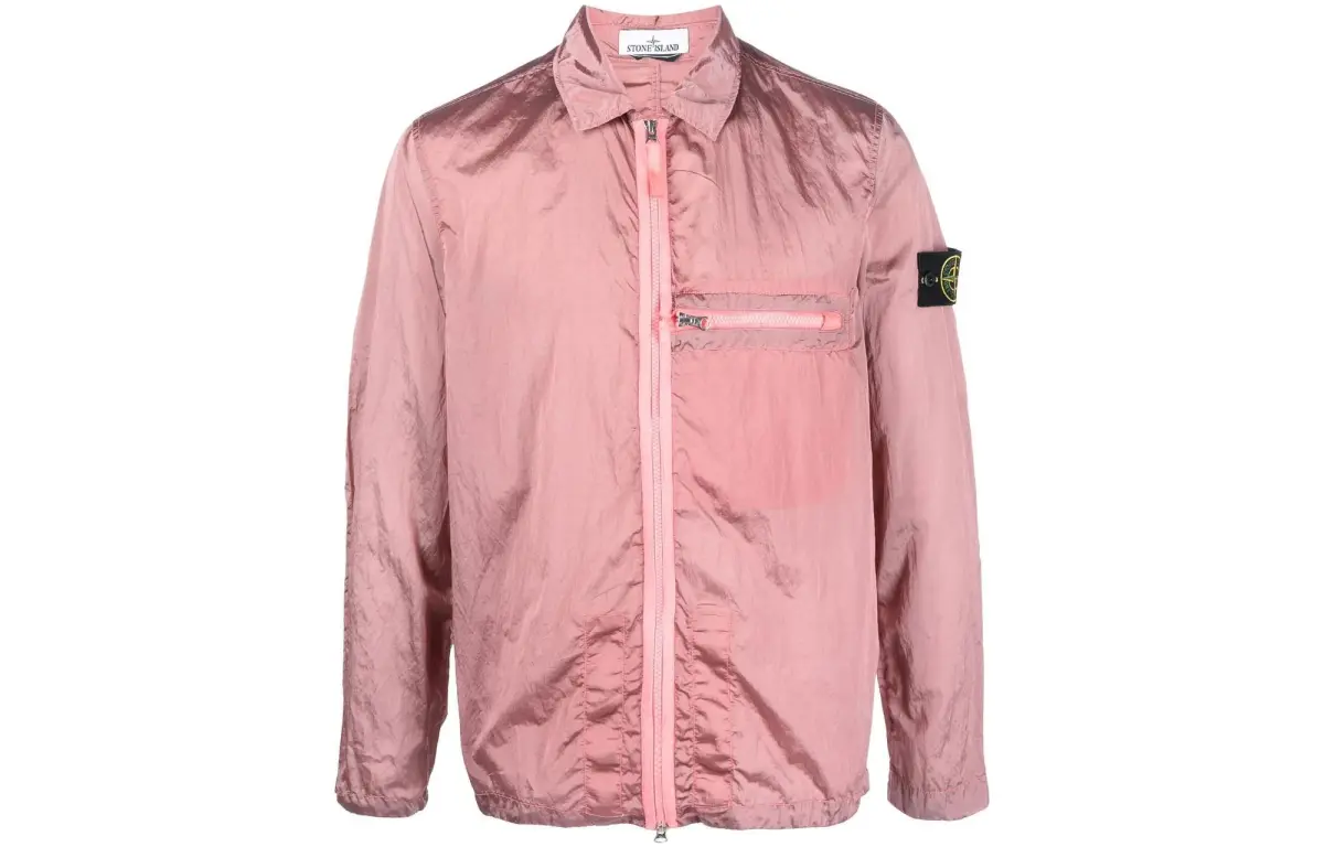 STONE ISLAND SS23 Nylon Meta Jackets & Coats Men's Pink