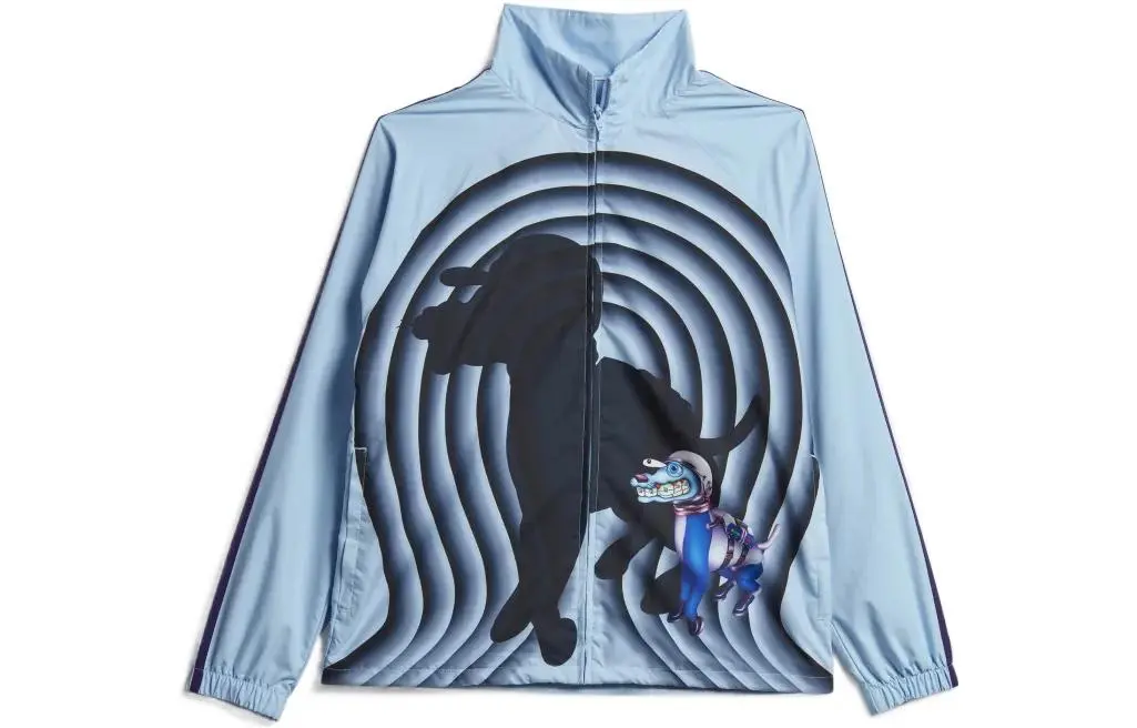 Adidas Originals Kerwin Frost Jackets Men's Pink Blue Stand Collar Moderate Other
