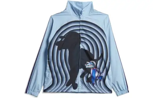 Adidas Originals Kerwin Frost Collection Jackets Men's Pink Blue Stand Collar Moderate Other