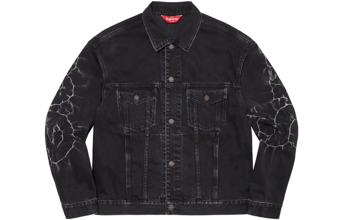 Supreme Shibori Denim Trucker Jacket