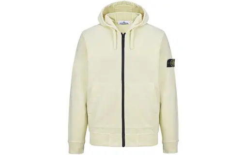STONE ISLAND Jackets Men's Custard Hooded Moderate Other