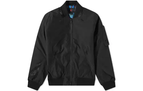 Jordan Jackets Men's Black Baseball Collar Moderate Pilot