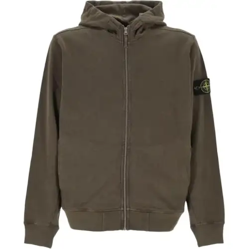 STONE ISLAND Zip Up Hooded Jacket