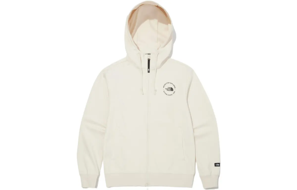 THE NORTH FACE Coat Sweatshirt Unisex Cream White