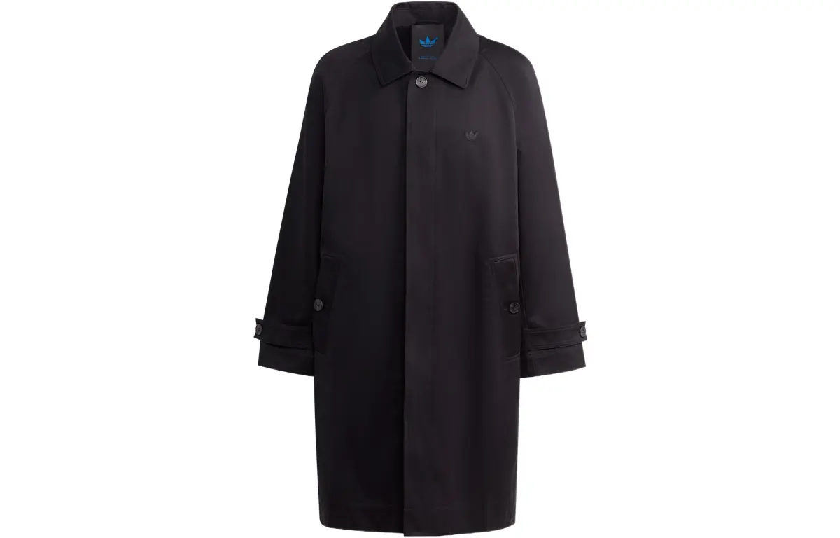 Adidas Originals Blue Version Jackets Men's Black Lapel Moderate Other