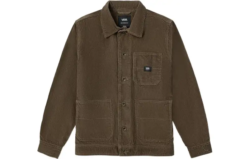 Vans Jackets Men's Brown Lapel Moderate Other