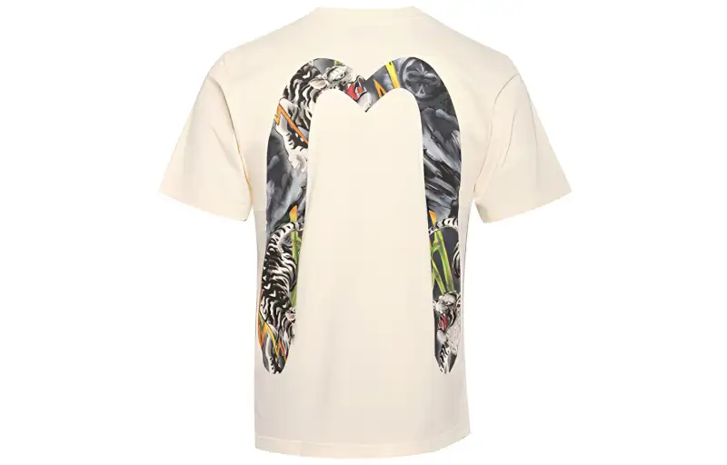 EVISU T Shirts Men's Crew Neck Moderate Straight Fit