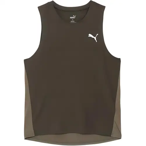 PUMA Tank Tops Men's Dark Olive
