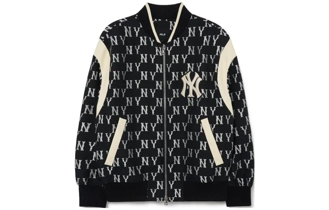 MLB Jackets Unisex Black Baseball Collar Moderate Other