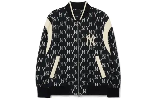 MLB Jackets Unisex Black Baseball Collar Moderate Other