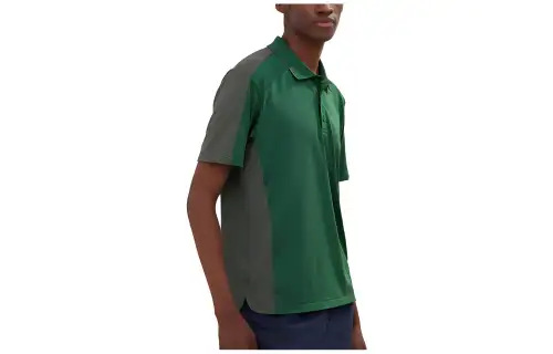 UNIQLO Polo Shirts Men's Turquoise 55 Polo Collar Moderate Straight Fit