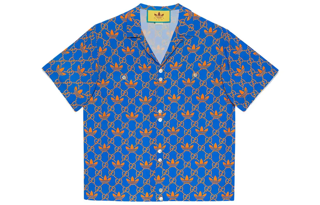 GUCCI x Adidas Originals Shirt Men's Blue