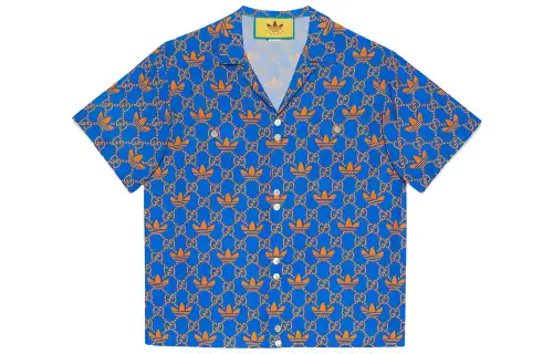 GUCCI x Adidas Originals Shirt Men's Blue