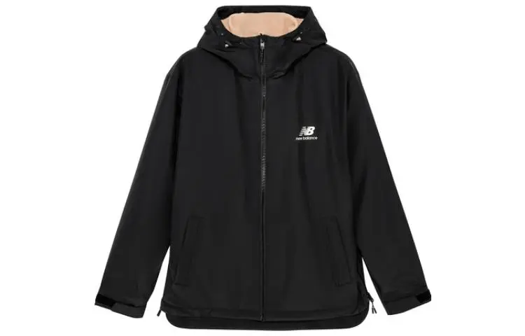 New Balance Jackets Men's Black Hooded Moderate Other