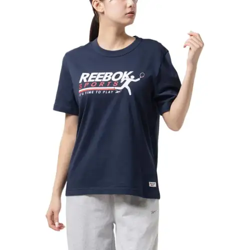Reebok T Shirt Unisex Navy Blue