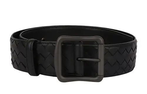 Bottega Veneta Cow Leather Belts Men's Black 