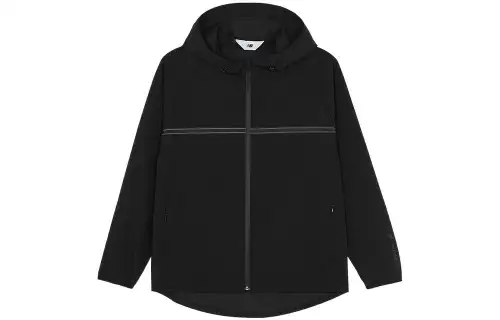 New Balance Jackets Men's Black Hooded Moderate Other