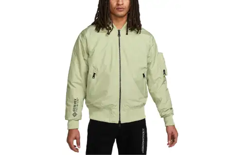 Jordan Jackets Men's Olive Green Stand Collar Moderate