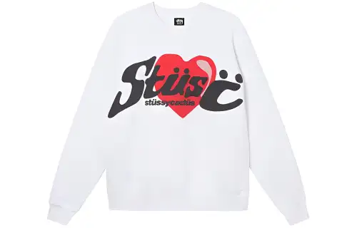 Stussy X Cactus Plant Flea Market Heart Crewneck Sweatshirt