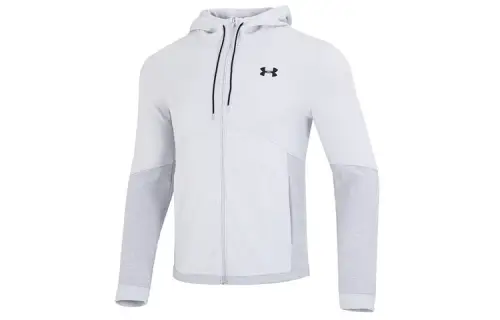 Under Armour Double Knit Jackets Men's Gray Hooded Moderate Other