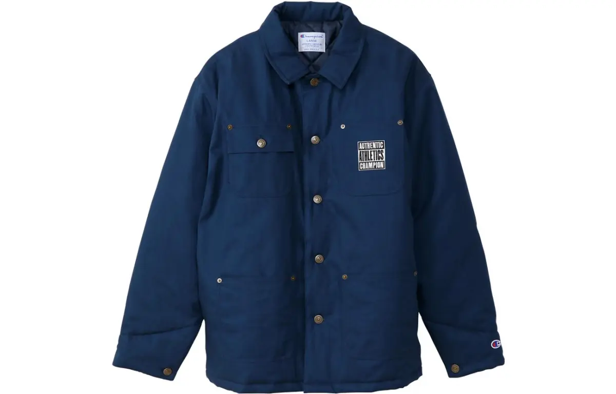 Champion Jackets Men's Lapel Thickened Straight Fit