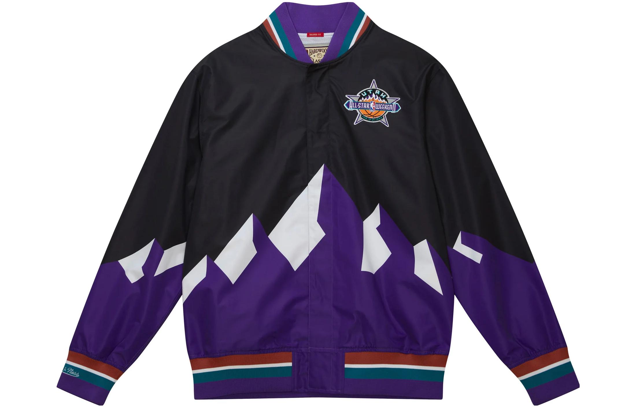 Mitchell & Ness x JUST DON joint NBA All-Star 1993-94 series Utah Jazz warm-up jacket men's black