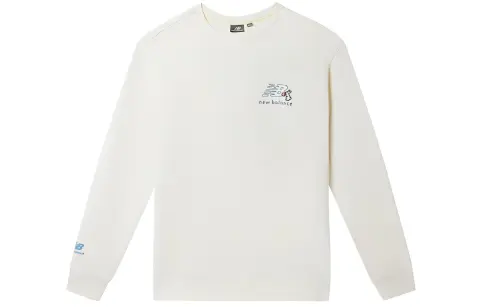 New Balance Sweatshirts Unisex White Crew Neck Moderate Regular