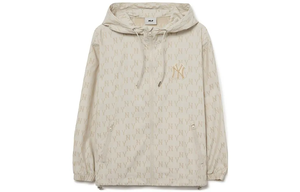MLB Jackets Unisex Ivory White Hooded (Non-detachable) Moderate
