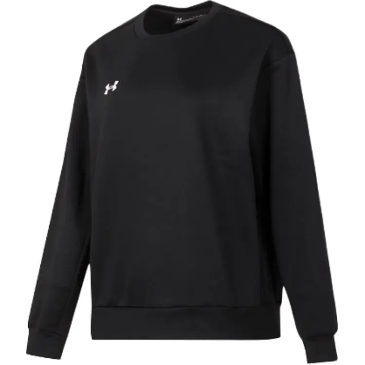 Under Armour Brand Logo Pattern Outdoor Casual Sports Crew Neck Pullover Fleece Lined Long Sleeved Sweatshirt Unisex