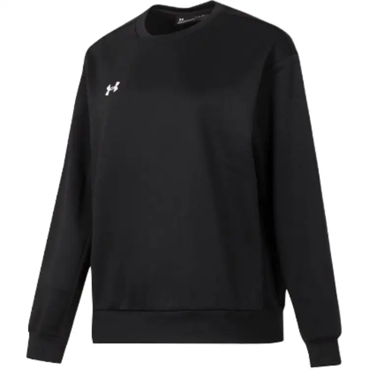 Under Armour Brand Logo Pattern Outdoor Casual Sports Crew Neck Pullover Fleece Lined Long Sleeved Sweatshirt Unisex