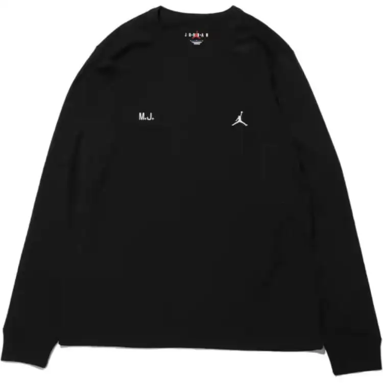 JORDAN Long-sleeve 'BLACK' T-shirt