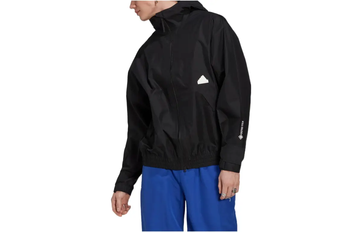 Adidas Jackets Men's Black Hooded Moderate Other