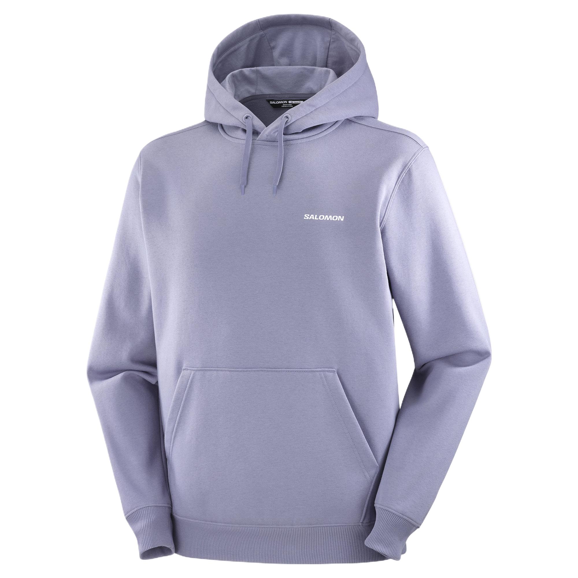 Мужское худи Salomon LC2523900 (серо-фиолетовое)