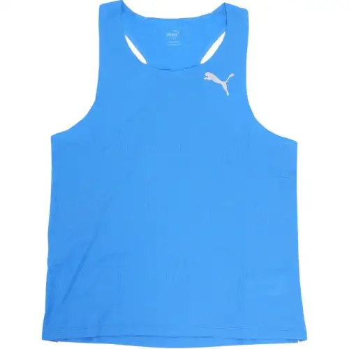 PUMA Tank Tops Men's Blue Crew Neck Moderate Other