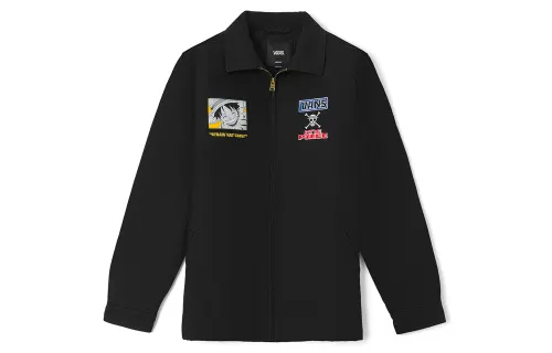 Vans X One Piece King Of Thieves Co Branded Collection Jackets Unisex Black Lapel Moderate Other