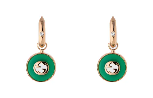 Gucci Interlocking 18k hoop earrings