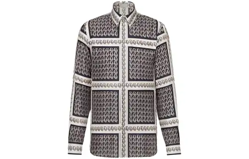DIOR Shirts Men's Multicolor Lapel Moderate Other