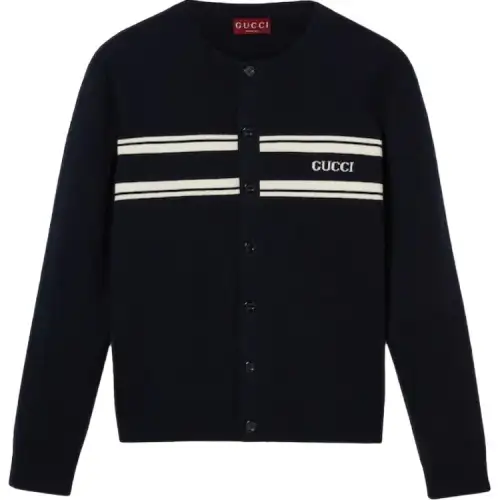 Gucci logo-intarsia cardigan