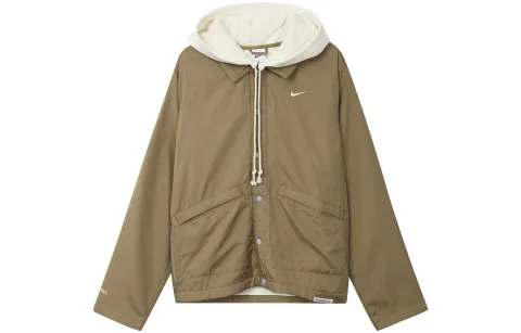 Nike Jackets Men's Woody Brown Hooded Thickened Other