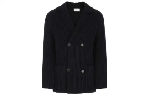 THE ROW Jackets Men's Blue Lapel Moderate Other