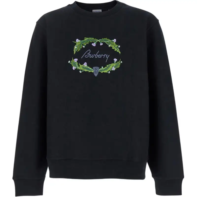 Burberry Logo Embroidered Crewneck Sweatshirt