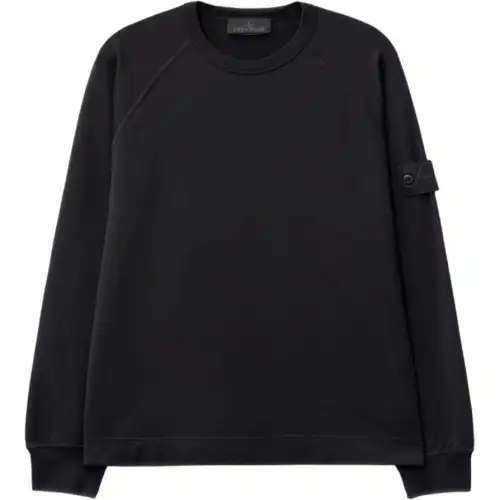 STONE ISLAND Logo Patch Crewneck Sweatshirt