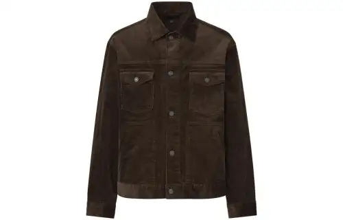 UNIQLO Jackets Men's Brown Lapel Moderate Other