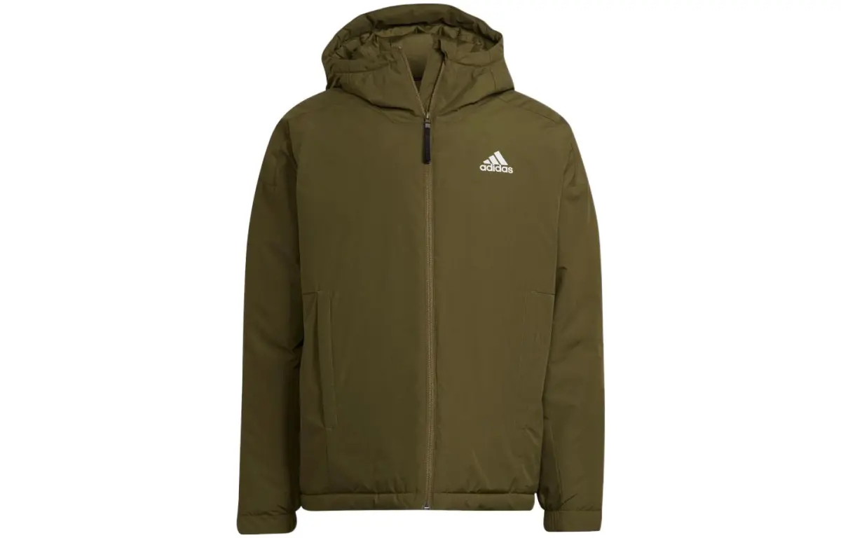 Adidas TRAVEER Jackets Men's Olive Green Hooded Moderate Other