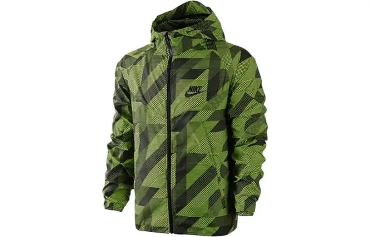 Nike Jackets Men's Green Hooded Moderate Other